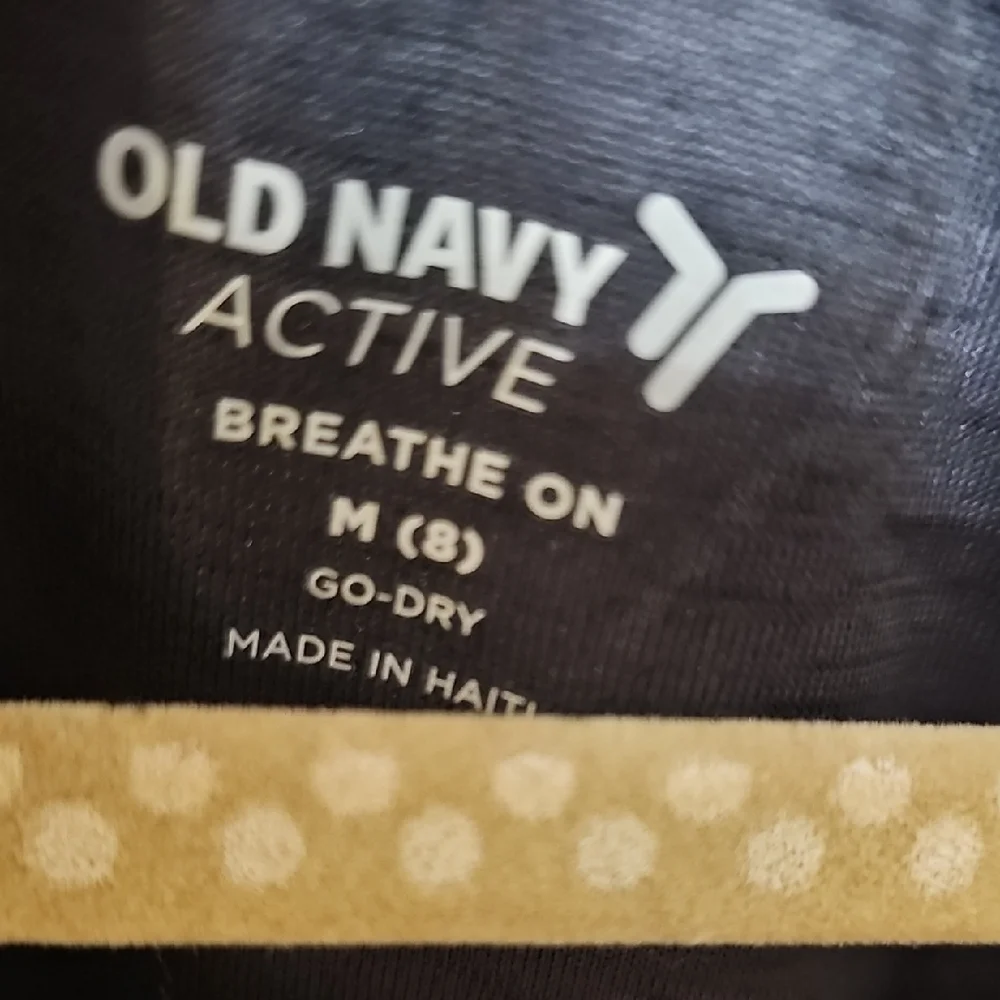 Old Navy NWT Girls Black Active Top Size 8